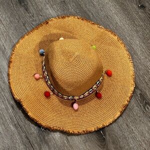 Fun Pom Pom Beach Hat 👒 🏝️